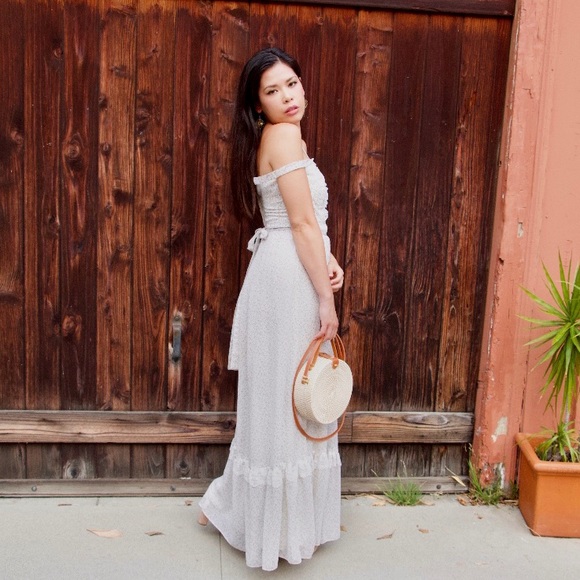 Gunne Sax Ivory Calico Maxi Dress - Picture 3 of 11